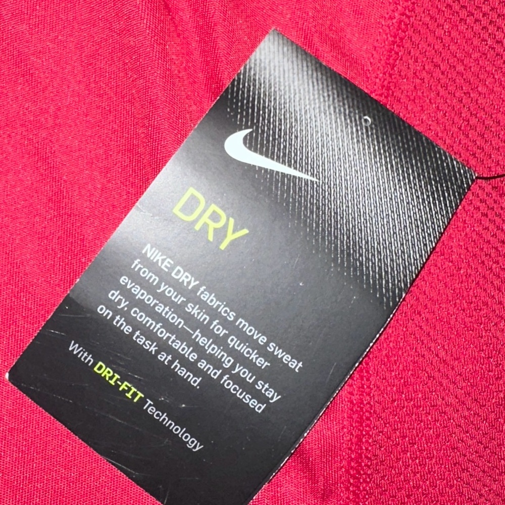 Nike Dri-FIT Running Short Sleeve Top Crimson Red 1X NWT - Picture 11 of 11